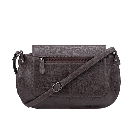 Женская сумка Dr.Koffer из натуральной кожи коричневая