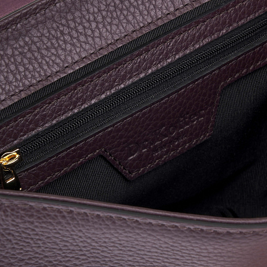 Женская сумка Dr. Koffer из натуральной кожи фиолетовая