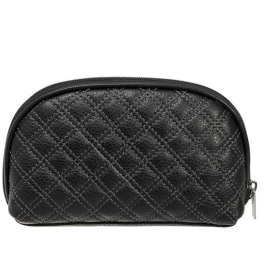 Косметичка Dr.Koffer из натуральной кожи черная