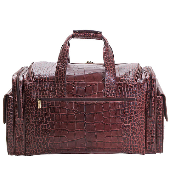 Сумка дорожная Dr.Koffer из натуральной кожи коричневая