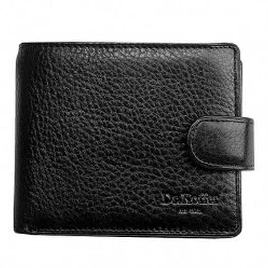 Портмоне Dr.Koffer из натуральной кожи черное