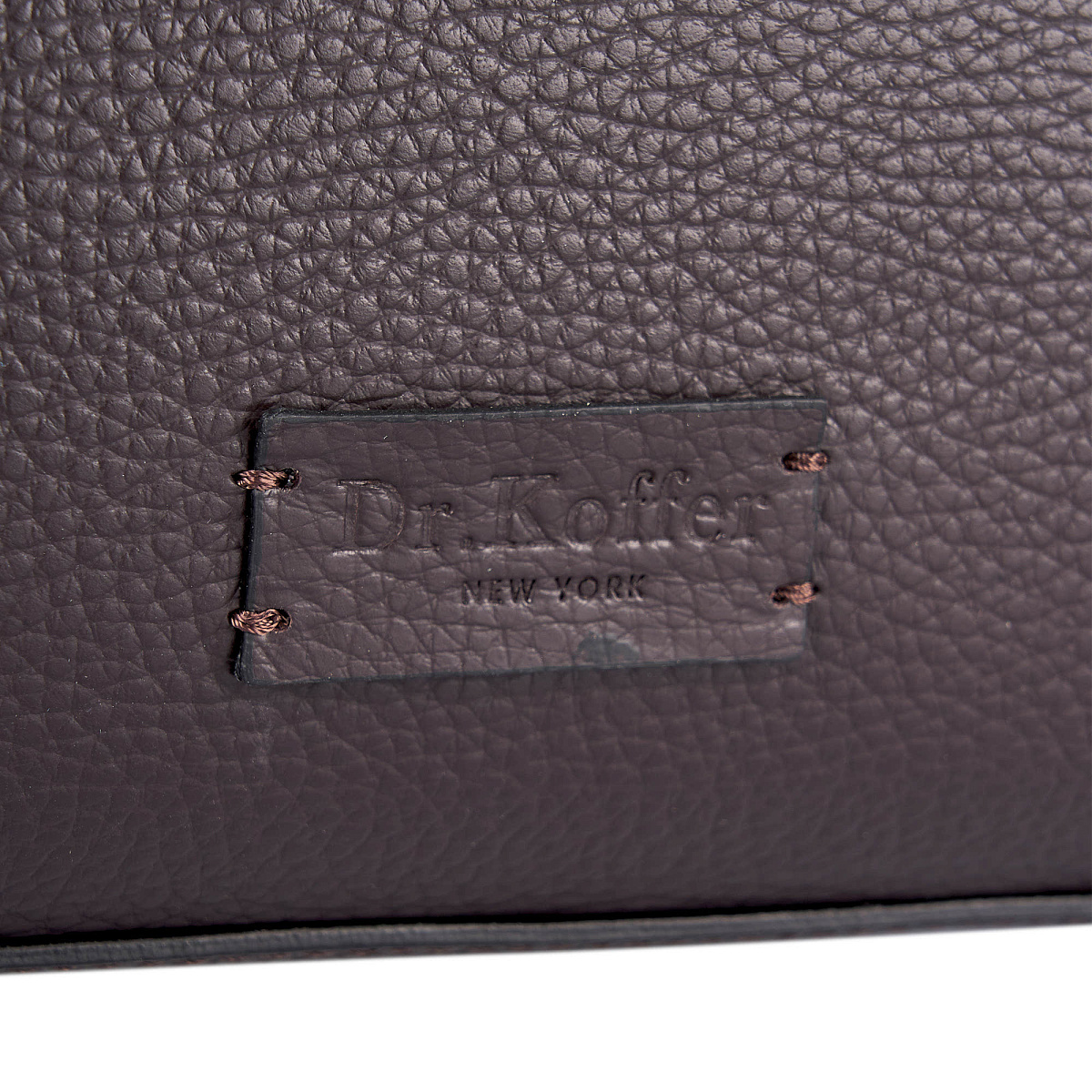 Женская сумка Dr. Koffer из натуральной кожи коричневая