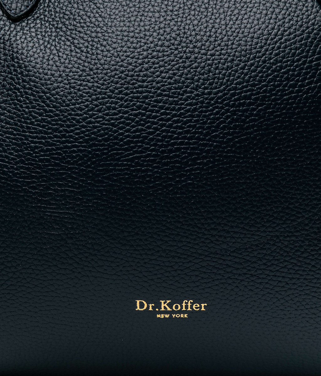 Женская сумка Dr.Koffer из натуральной кожи синяя