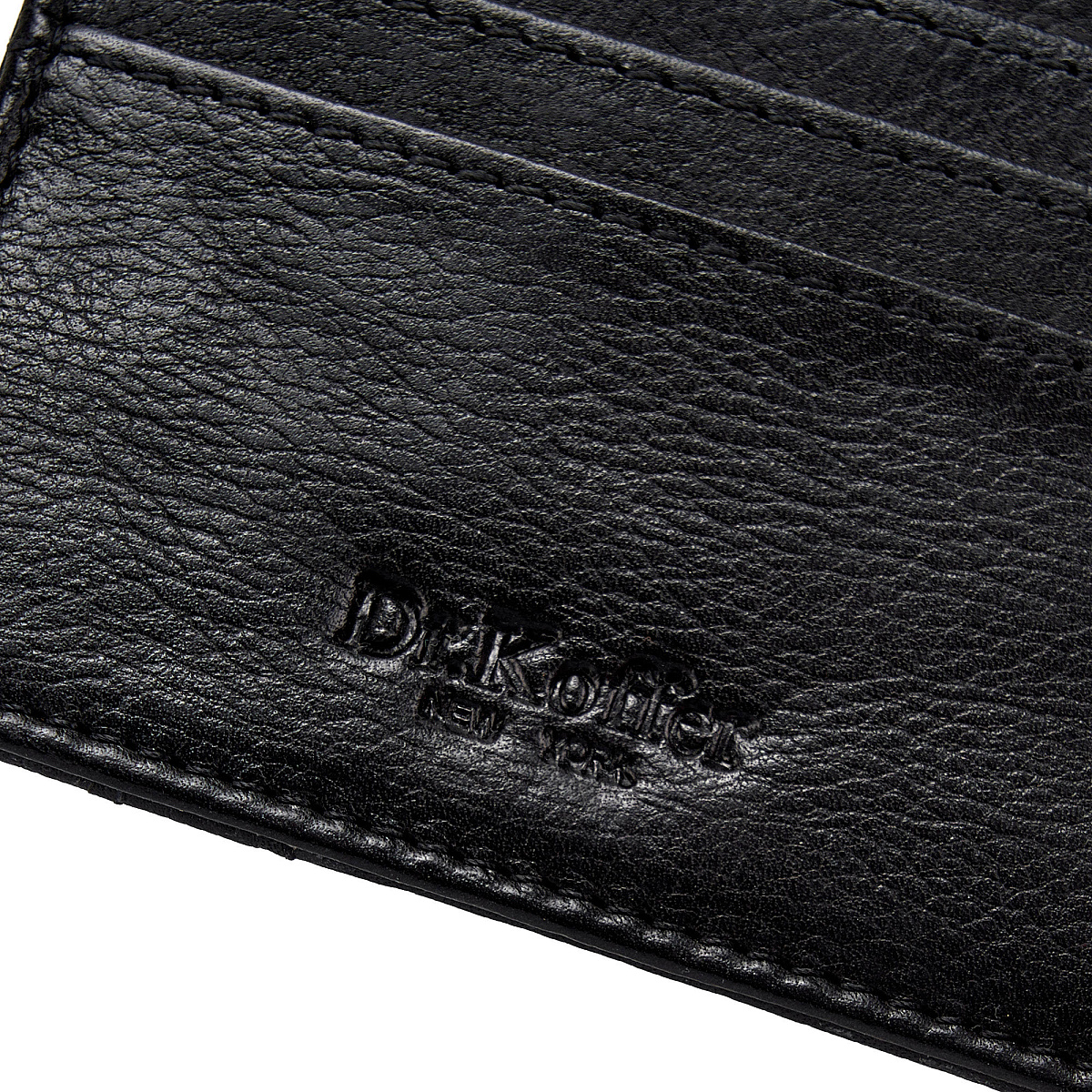 Кредитница Dr.Koffer из натуральной кожи черная