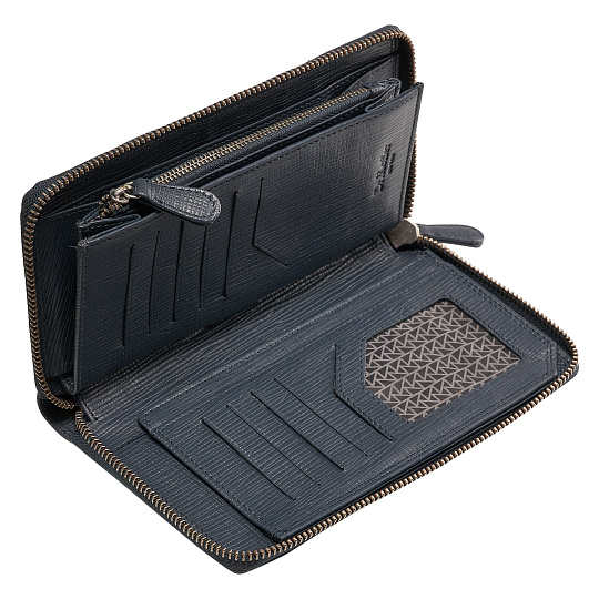 Портмоне Dr.Koffer из натуральной кожи синее