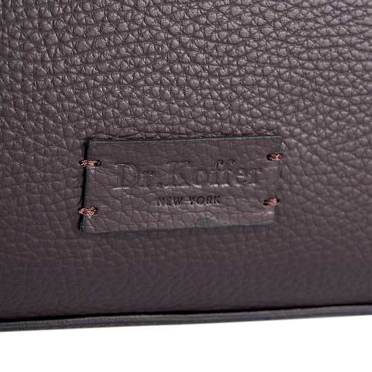 Женская сумка Dr. Koffer из натуральной кожи коричневая