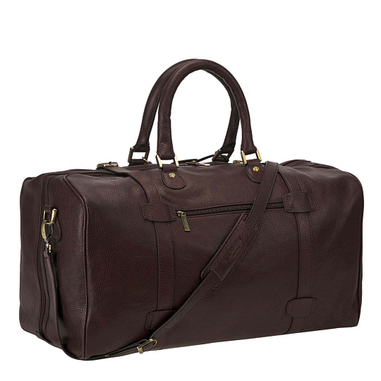 Сумка дорожная Dr.Koffer из натуральной кожи коричневая