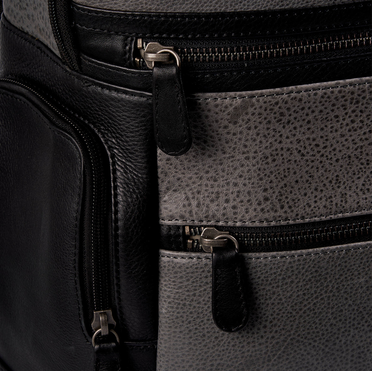 Рюкзак Dr.Koffer из натуральной кожи серый