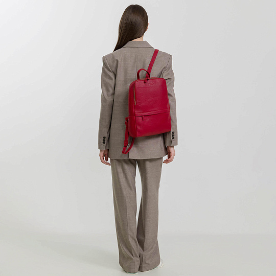 Рюкзак Dr.Koffer из натуральной кожи красный