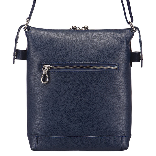 Сумка через плечо Dr.Koffer из натуральной кожи синяя