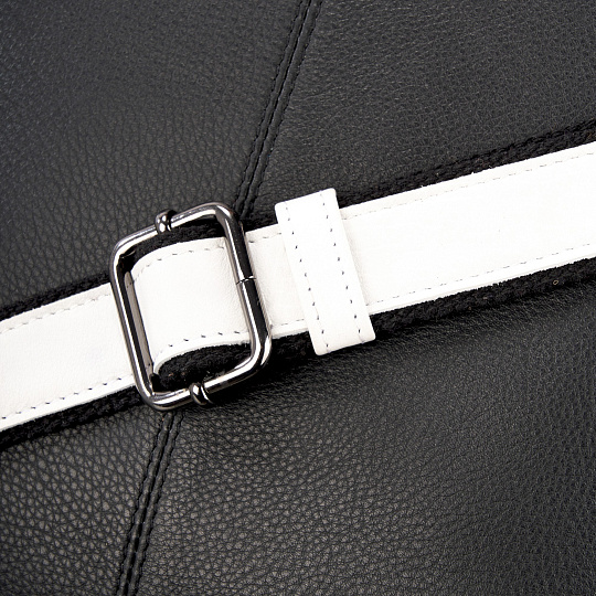 Сумка через плечо Dr.Koffer из натуральной кожи черная