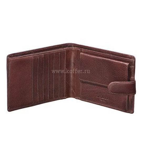 Портмоне Dr.Koffer из натуральной кожи коричневое