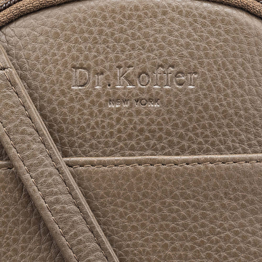 Сумка через плечо Dr.Koffer из натуральной кожи коричневая