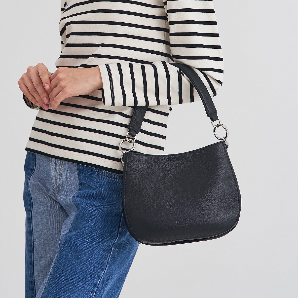 Женская сумка Dr. Koffer из натуральной кожи черная