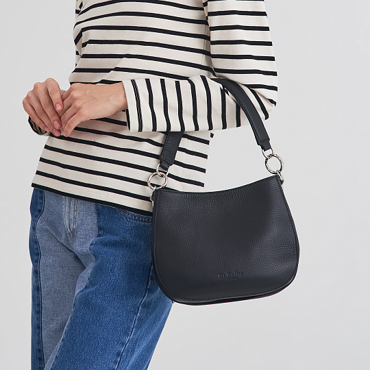 Женская сумка Dr. Koffer из натуральной кожи черная