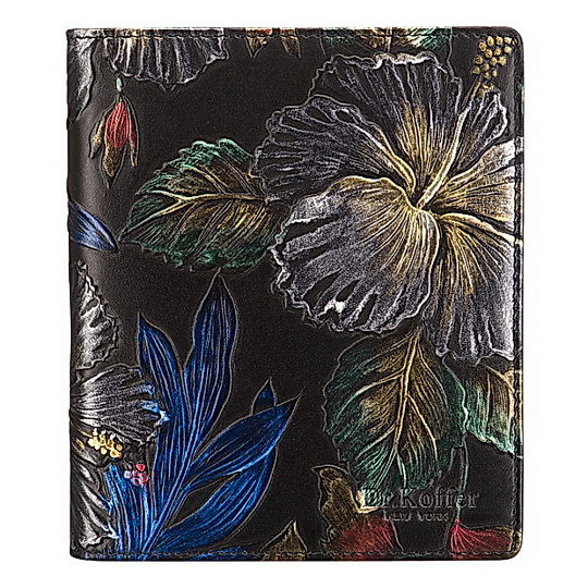 Визитница Dr.Koffer из натуральной кожи черная