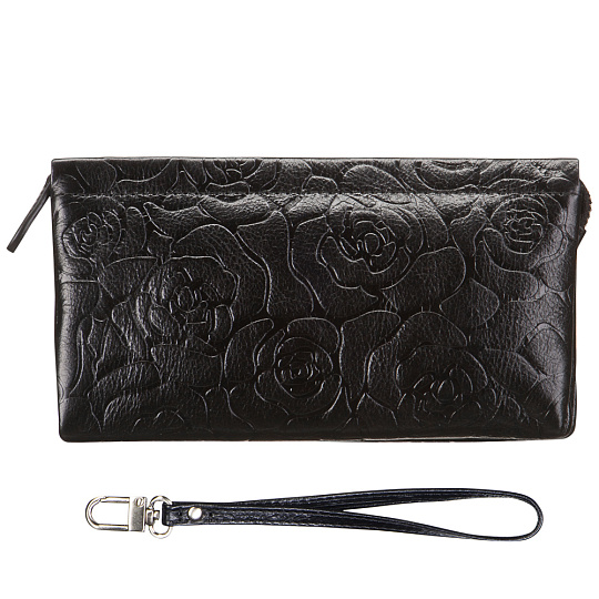 Косметичка Dr.Koffer из натуральной кожи черная