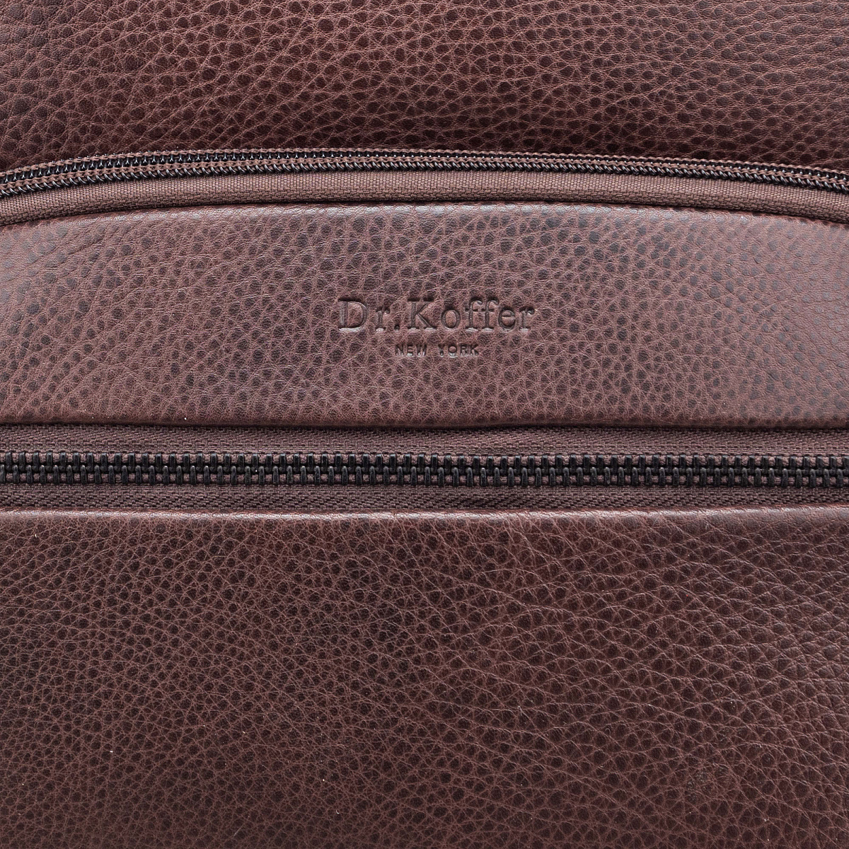 Рюкзак Dr.Koffer из натуральной кожи темно-коричневый