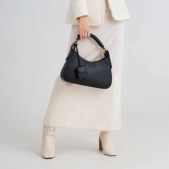 Женская сумка Dr. Koffer из натуральной кожи черная