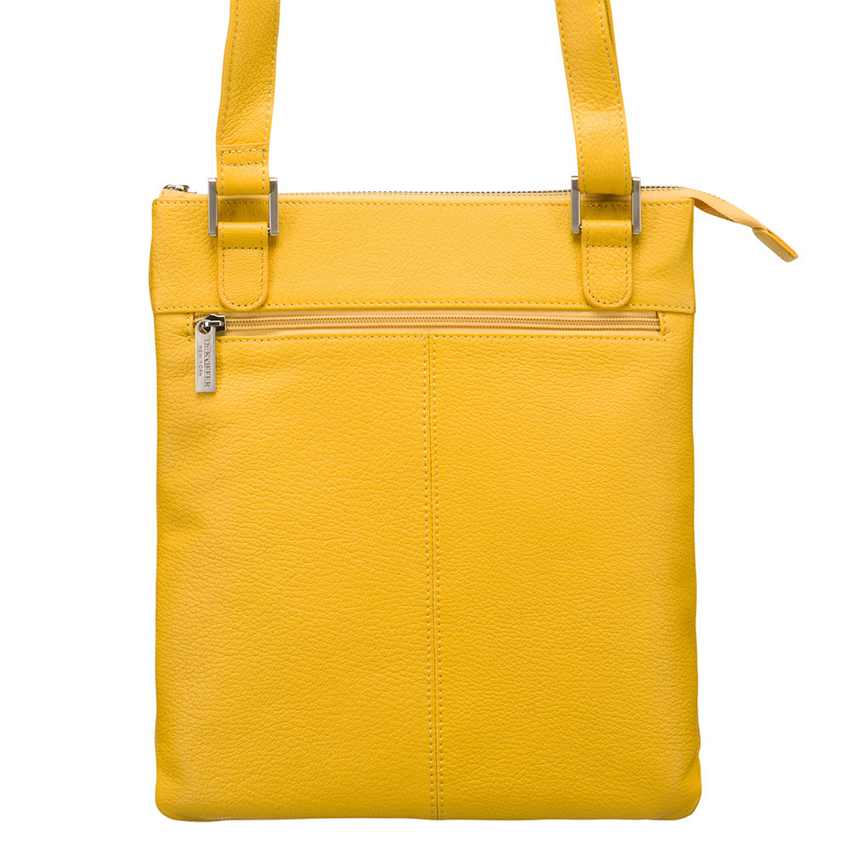 Сумка через плечо Dr.Koffer из натуральной кожи желтая