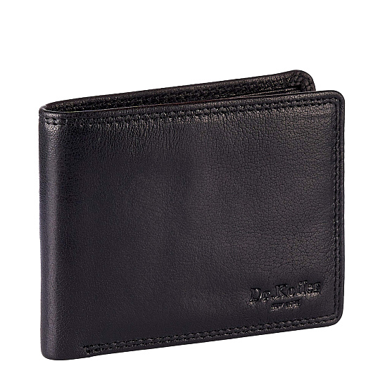 Портмоне Dr.Koffer из натуральной кожи черное