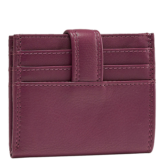 Кредитница Dr.Koffer из натуральной кожи фиолетовое