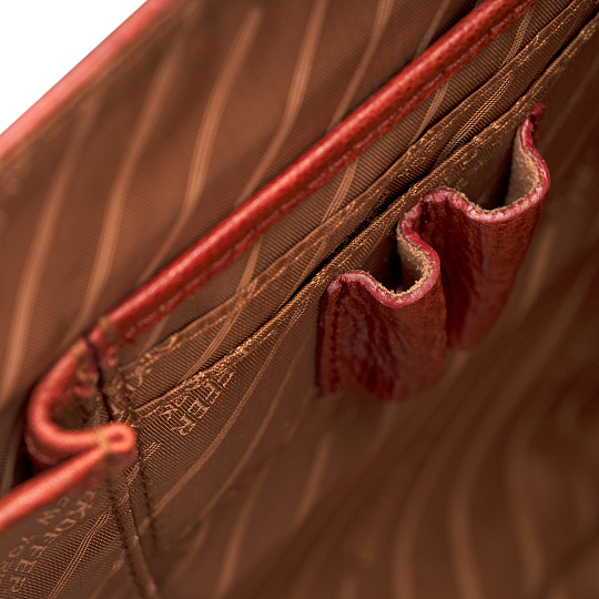 Сумка через плечо Dr.Koffer из натуральной кожи коричневая