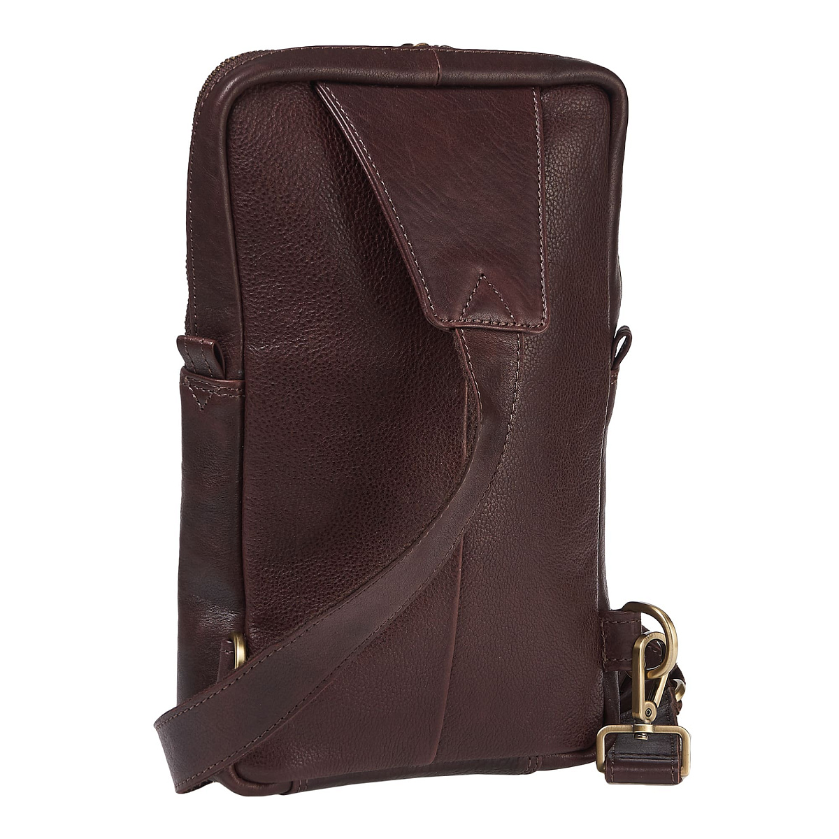 Сумка через плечо Dr.Koffer из натуральной кожи коричневая