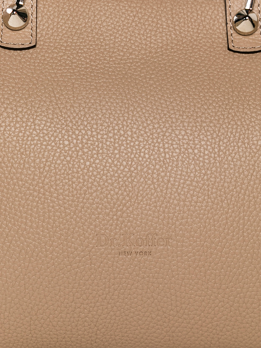 Женская сумка Dr. Koffer из натуральной кожи бежевая
