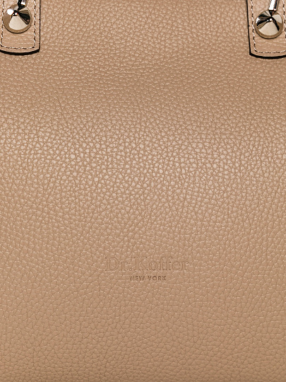 Женская сумка Dr. Koffer из натуральной кожи бежевая