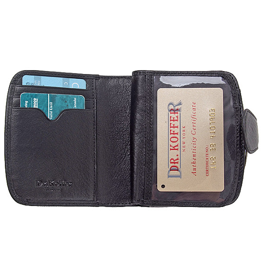 Кошелек Dr.Koffer из натуральной кожи черный