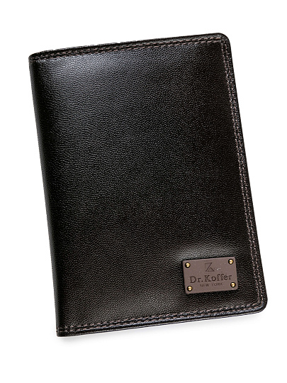 Обложка для паспорта/автодок из натуральной кожи Dr. Koffer