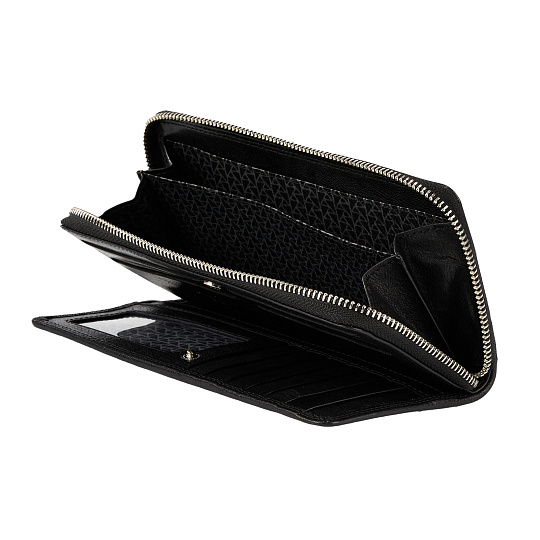 Портмоне Dr.Koffer из натуральной кожи черное