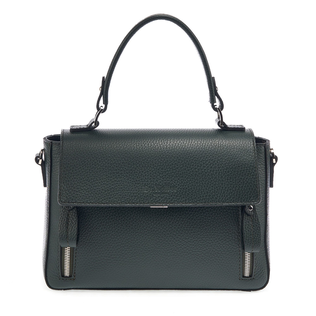 Женская сумка Dr. Koffer из натуральной кожи зеленая