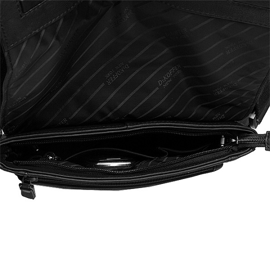 Черная мужская сумка с застежкой-молнией Dr.Koffer M402351-105-04