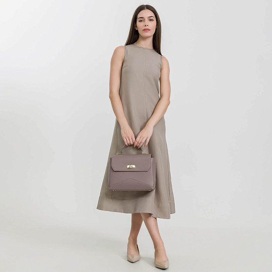 Женская сумка  Dr. Koffer из натуральной кожи розовая