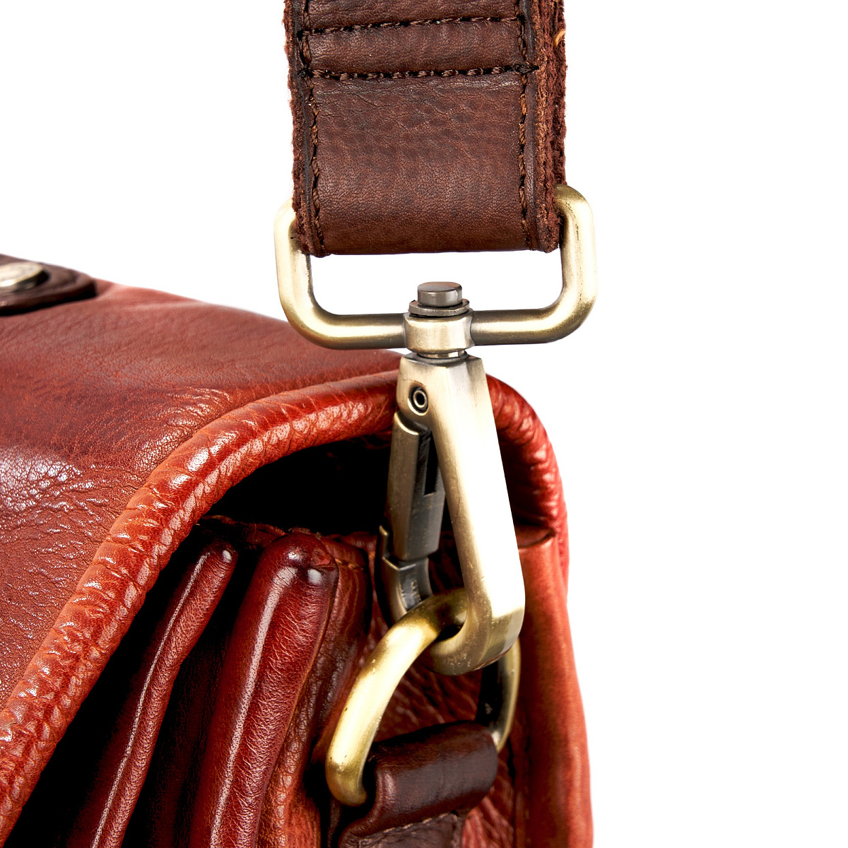 Портфель Dr.Koffer из натуральной кожи светло-коричневый