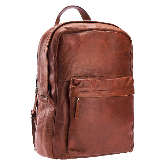 Рюкзак Dr.Koffer из натуральной кожи светло-коричневый