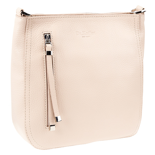 Женская сумка Dr. Koffer из натуральной кожи бежевая