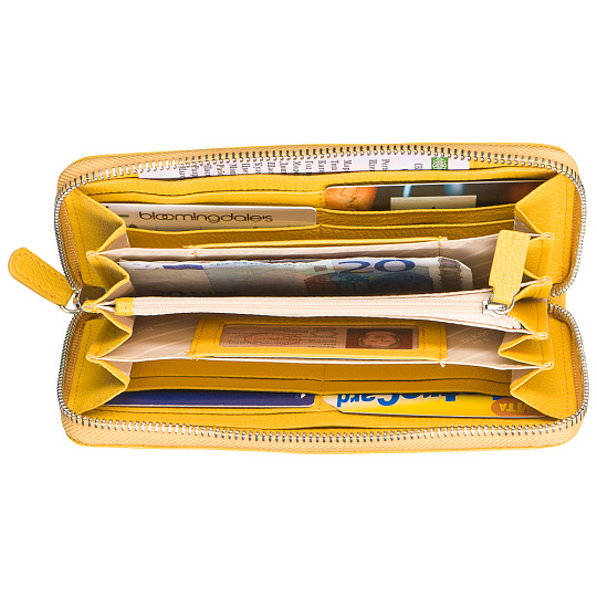 Портмоне Dr.Koffer из натуральной кожи желтое