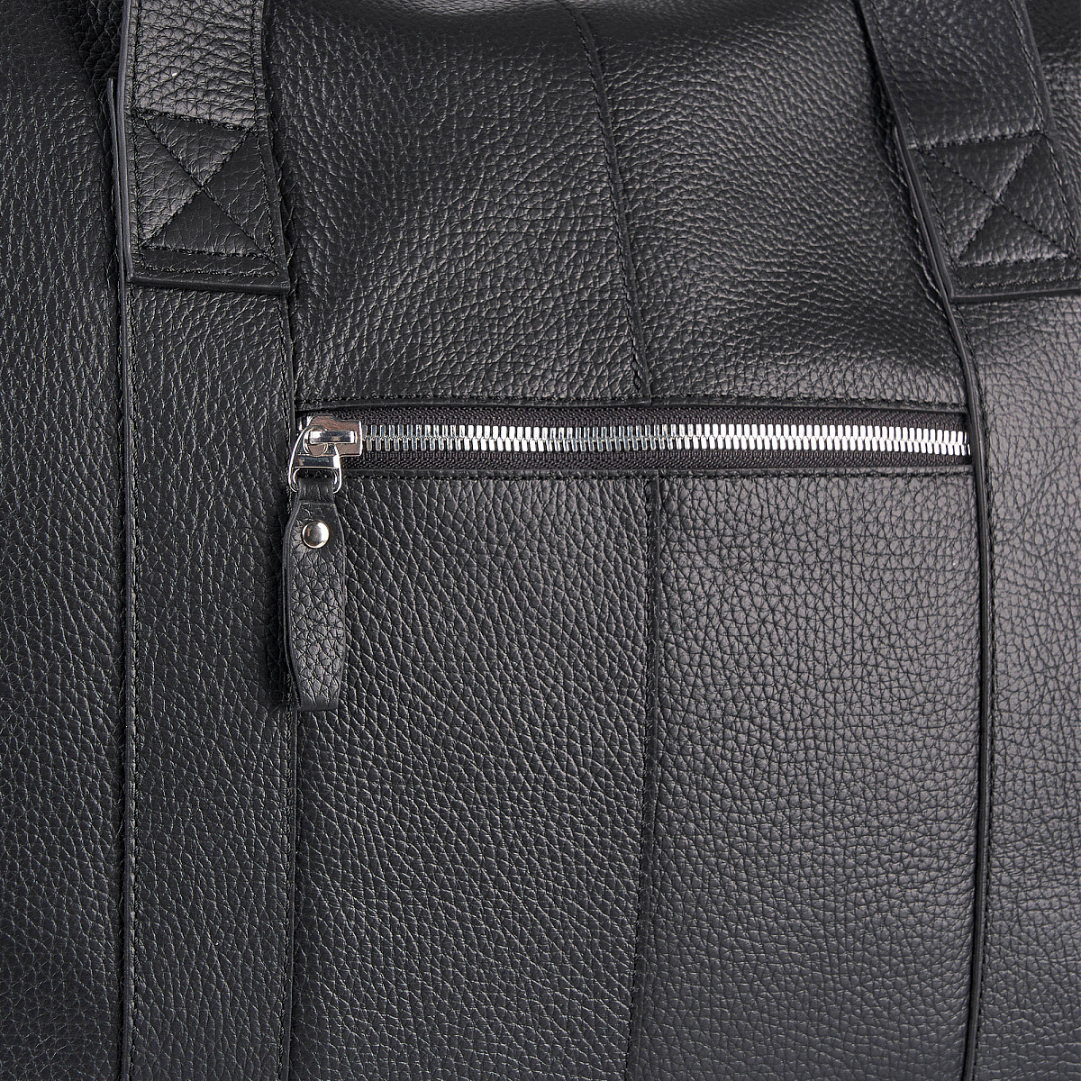 Сумка дорожная Dr.Koffer  из натуральной кожи черная