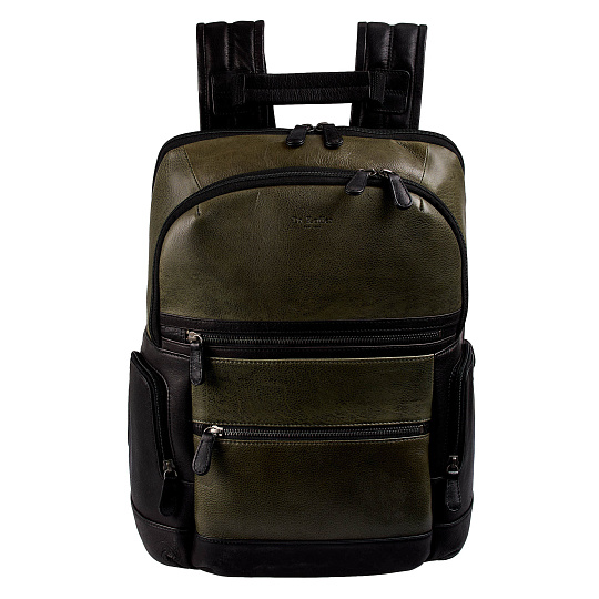 Рюкзак Dr.Koffer из натуральной кожи зеленый