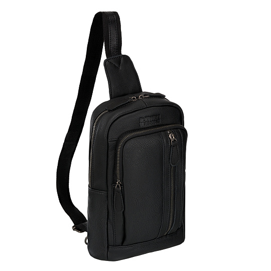 Рюкзак Dr.Koffer из натуральной кожи черный