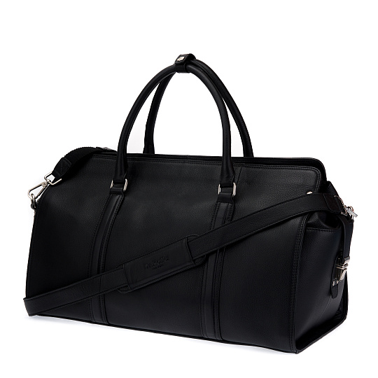 Сумка дорожная саквояж Dr.Koffer из натуральной кожи черный