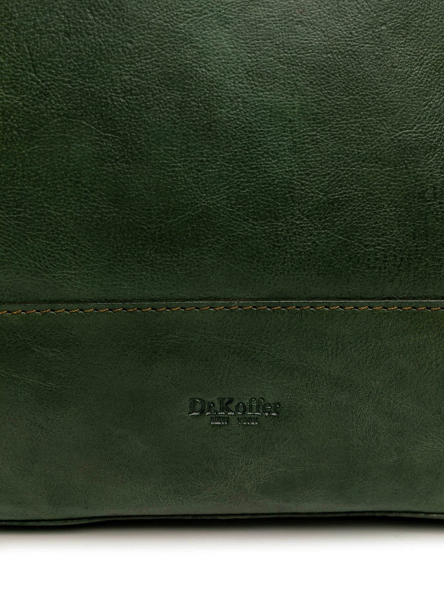 Рюкзак Dr.Koffer из натуральной кожи зеленый