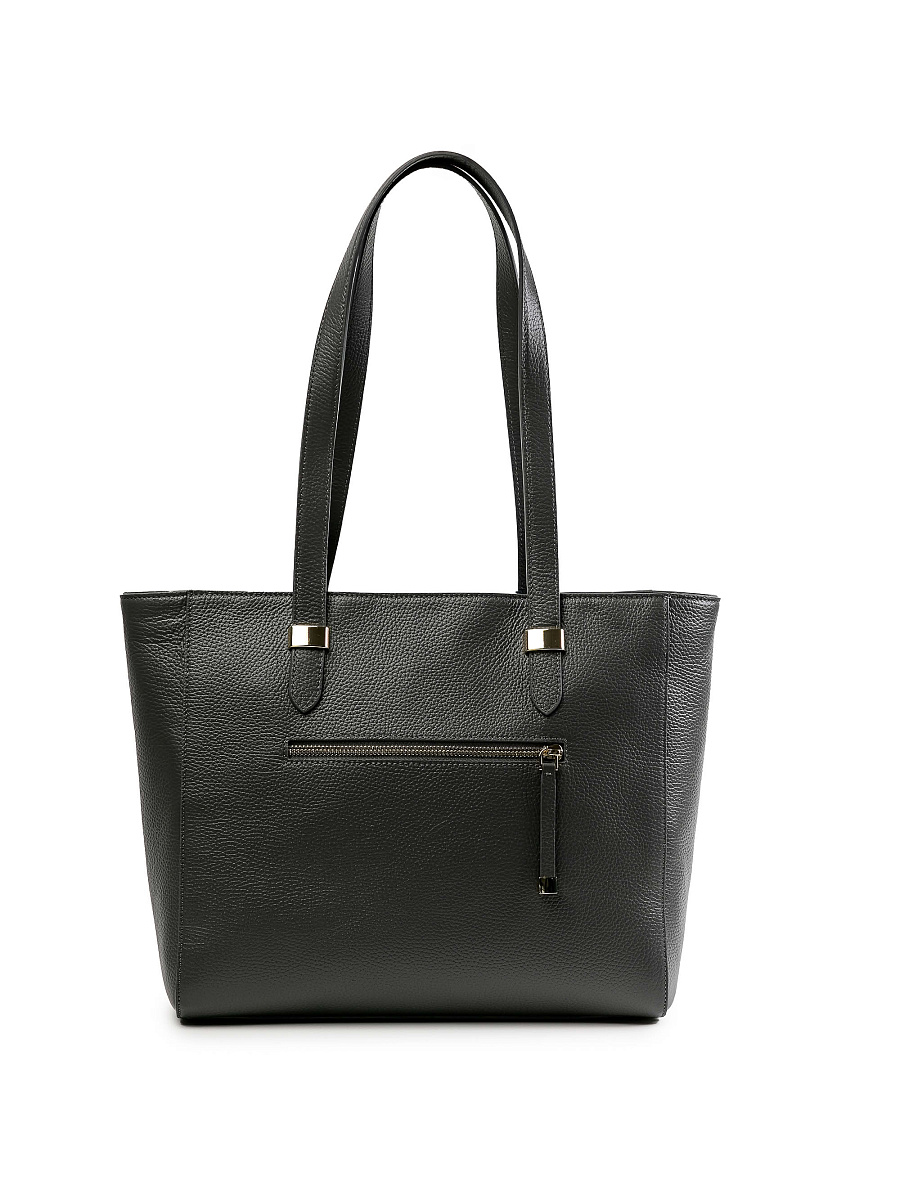 Женская сумка Dr.Koffer из натуральной кожи темно-серая