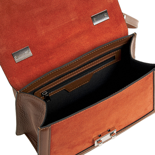 Женская сумка Dr. Koffer из натуральной кожи коричневая