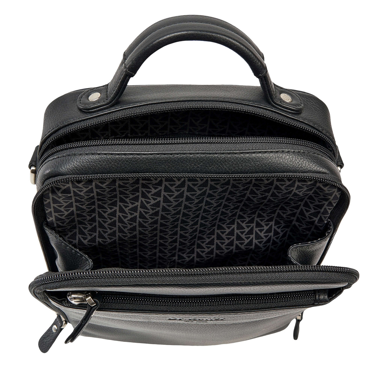 Сумка через плечо Dr.Koffer из натуральной кожи черная