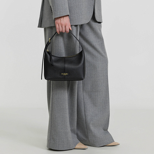 Женская сумка  Dr. Koffer из натуральной кожи черная