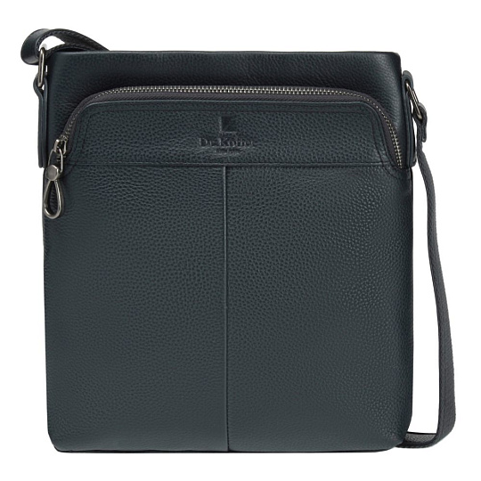 Сумка через плечо Dr.Koffer из натуральной кожи синяя